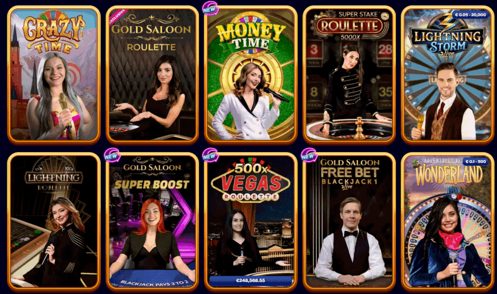 Spins of Glory Casino live-spill